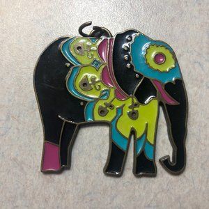 3/$15 - Sakroots Colorful Boho Elephant Pendant Charm